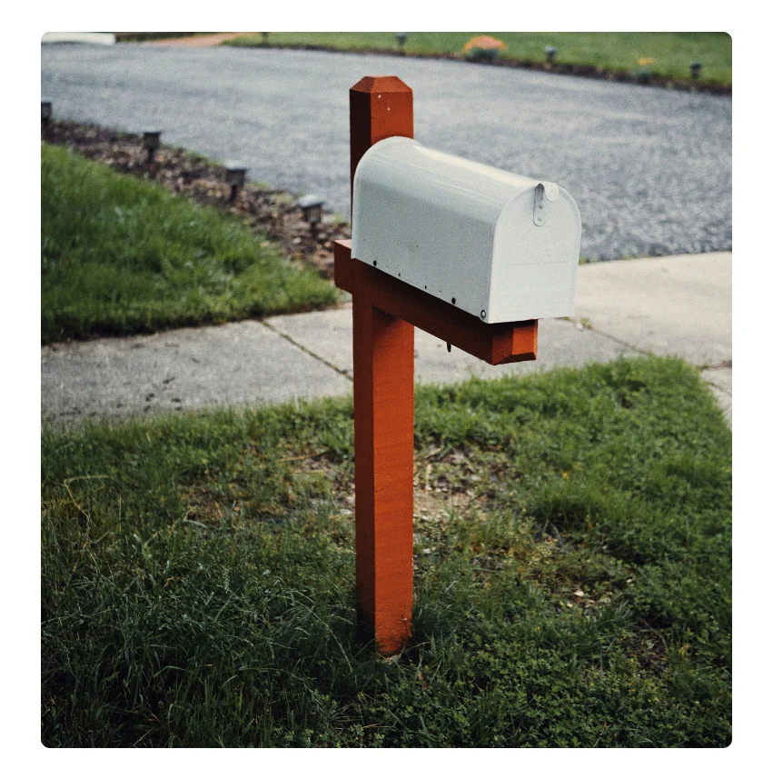 Mailbox at the curb